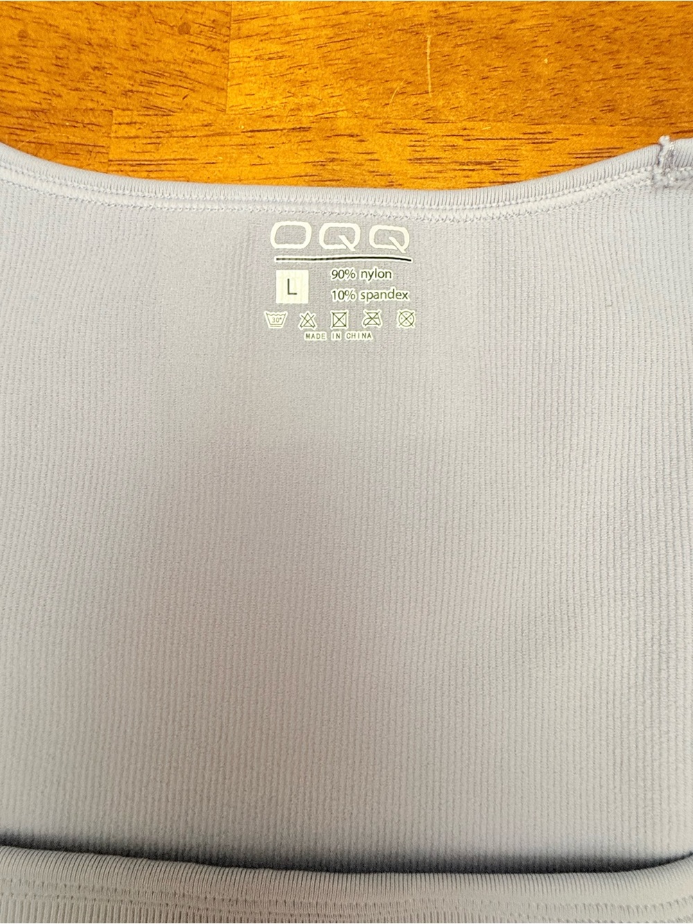 OQQ square neck bodysuit L Blues - Picture 4 of 6